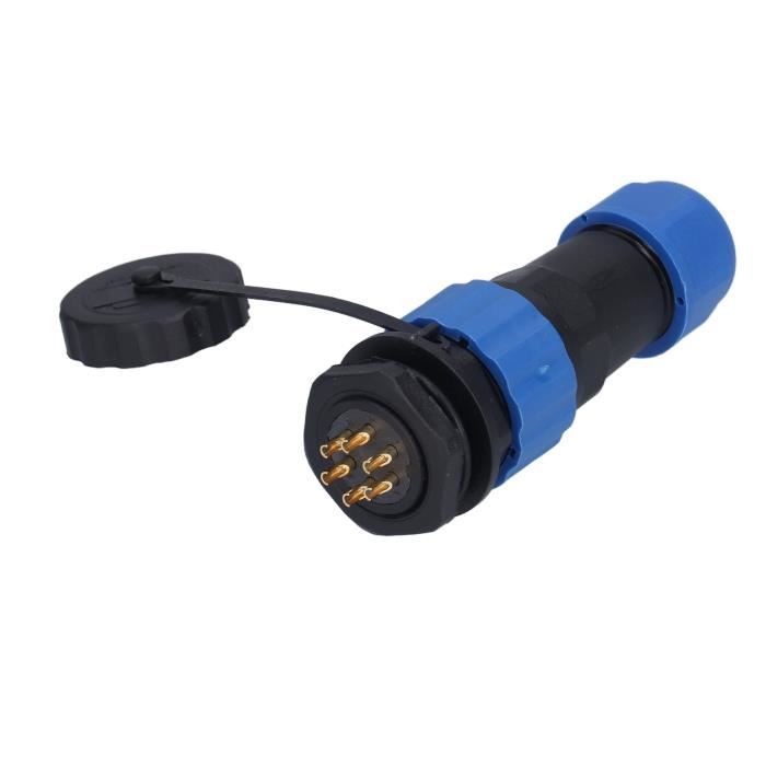 Connecteur Aviation SP17 4 Broches Étanche IP68 - Pour Éclairage Extérieur Et Aérospatial - Sertissage Sans Soudure