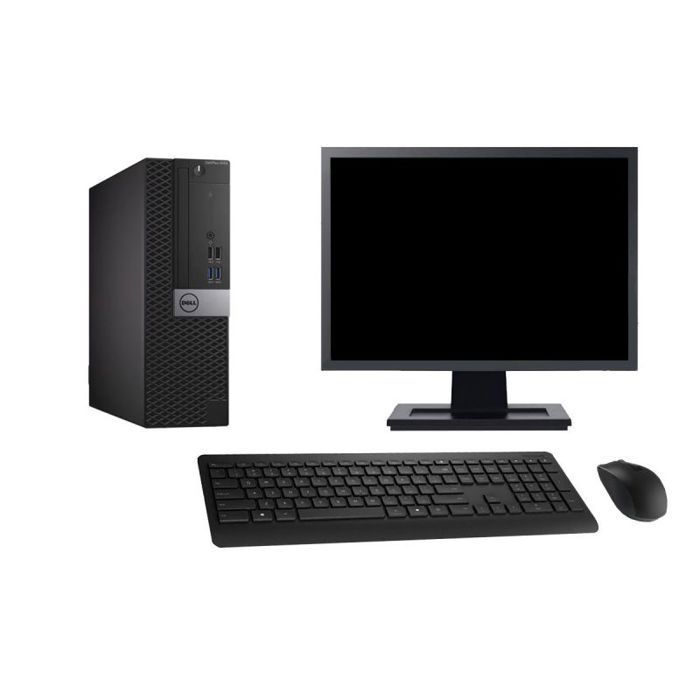 PC Dell 5050 SFF Ecran 27 Intel i7 6700 RAM SSD 480Go HDMI Windows 10 Wifi - vue 2