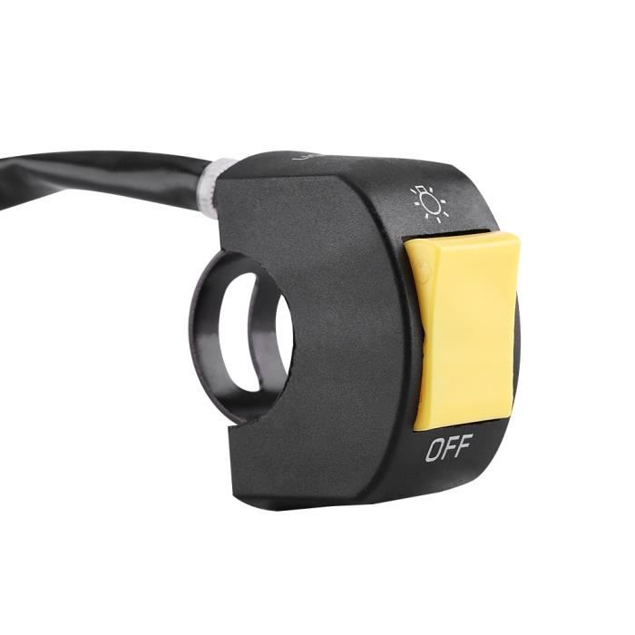 Acheter Interrupteur de Modification d'accessoire de moto, support en acier inoxydable, interrupteurs de projecteur de phare LED autobloquants en métal, 1 pièce