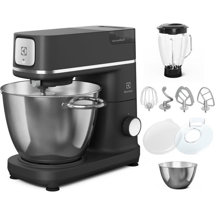 Electrolux Assistant de cuisine série 800 E6KM1 8BPT Fouetmélanger et pétrir Incl. 6 et 4 Bols Avec fouet et mixeurCouvercle - vue 1