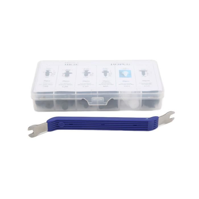 Lot De 50 Clips De Fixation Universels 5mm - Pour Pare-chocs, Garnitures Auto - Blanc