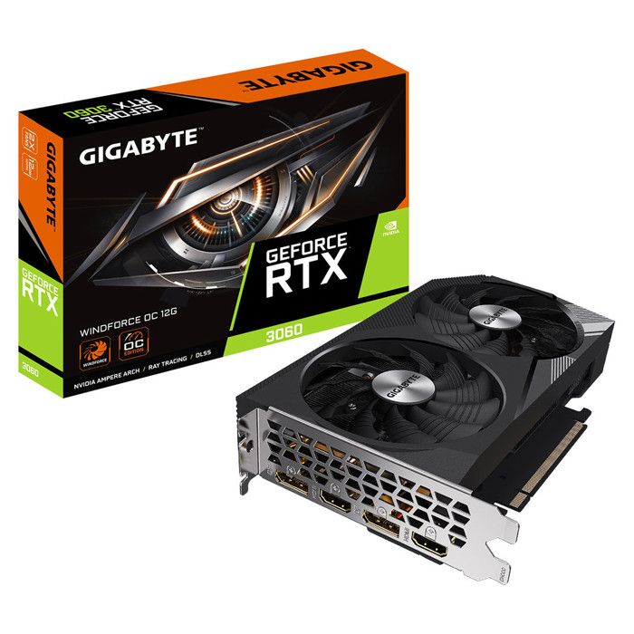 Carte Graphique – Gigabyte – RTX 3060 – 6 Go Mémoire – PCI Express 3.0 – HDMI