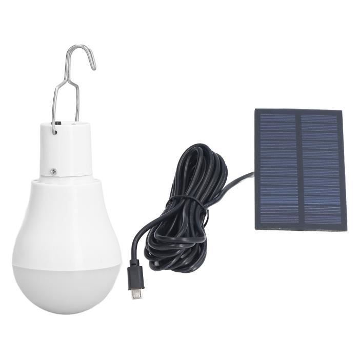 MAD lumière solaire intérieure Ampoule Solaire Lumière Blanche USB Ampoule Solaire LED pour Urgence de Camping en jardin balise