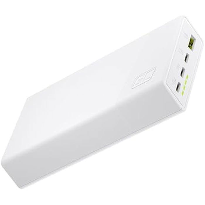 Batterie externe Green Cell PowerPlay20s 20 000 mAh 225 W PD USB C - Blanc