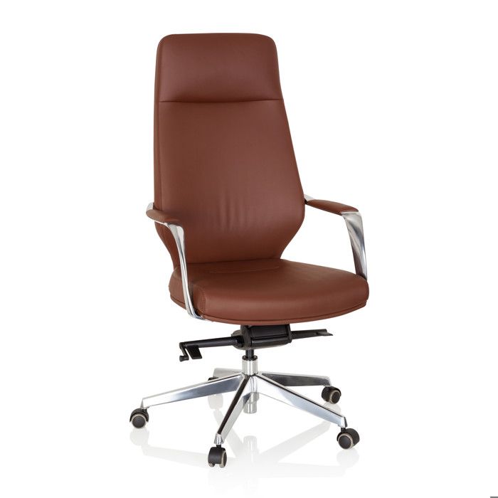 LEH-Fauteuil inclinable de bureau Marron Similicuir-YAJ349654 - Maison