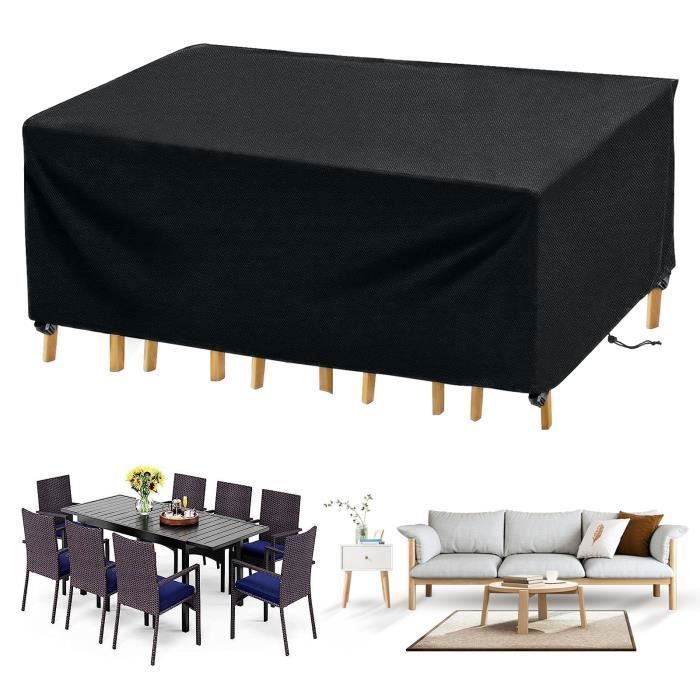 Housse Salon De Jardin Exterieur,210D Oxford Bâche Table De Jardin
