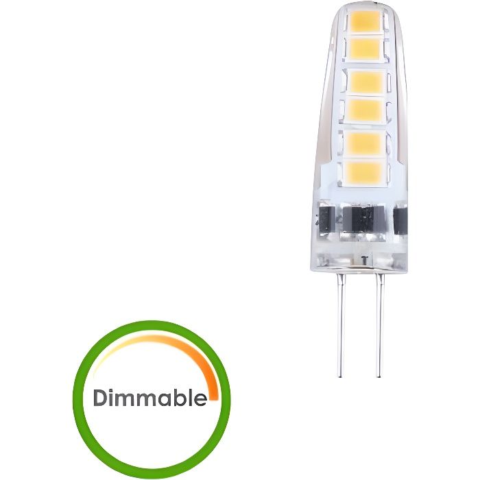 Ampoule LED G4 3W 220V compatible avec variateur - Blanc Chaud 0,000000  Transparent - Cdiscount Maison