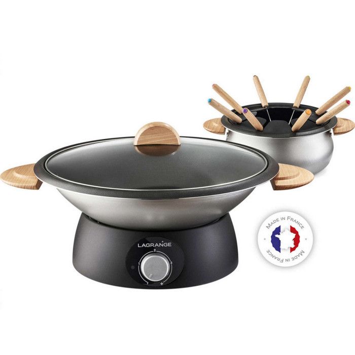 Wok / Fondue Classic - LAGRANGE - 349019 - 900 W - Noir