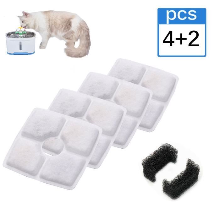 Filtre Fontaine a Eau pour Chat Filtre Fontaine Eau Chat Filtre Charbon  Filtres de Remplacement pour HAPUP Fontaines à Eau pour Chats et Chiens  Automatique Silencieuse 1,8 L : : Animalerie