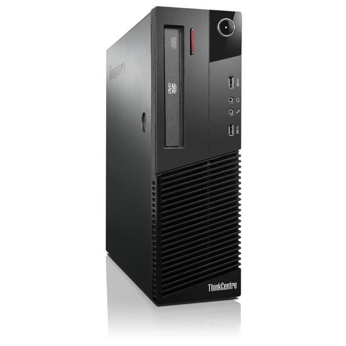 Lenovo ThinkCentre M83 3 GHz Intel® Core™ i5 de 4eme génération 4 Go 500 Go DVD-RW Windows 7 Professional Reconditionné - Lenovo reconditionné disponible sur Cdiscount Seconde Vie