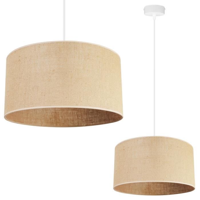Light-Home Juta Abat Jour Suspension Luminaire Lustre - E27 - Classique ...