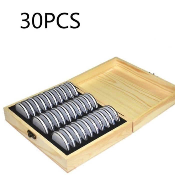 Boite De Rangement En Bois De Pieces De Monnaie En Bois De Pin