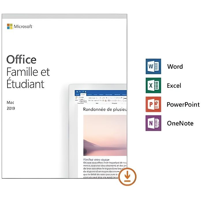 Microsoft Office 2019 Famille et Etudiant pour PC - Achat définitif