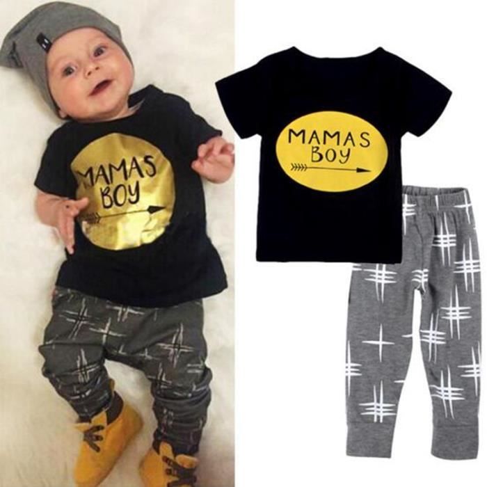 Gns Fashion Vetements De Garcon Toddler Enfants Bebe Garcon Vetements T Shirts Tops Pantalons Tenues Set Pour 0 3 Ans Noir Cdiscount Pret A Porter Gns Fashion Vetements De Garcon Toddler Enfants Bebe Garcon Vetements T Shirts Tops Pantalons Tenues Set Pour 0 3 Ans Noir Cdiscount Pret A Porter