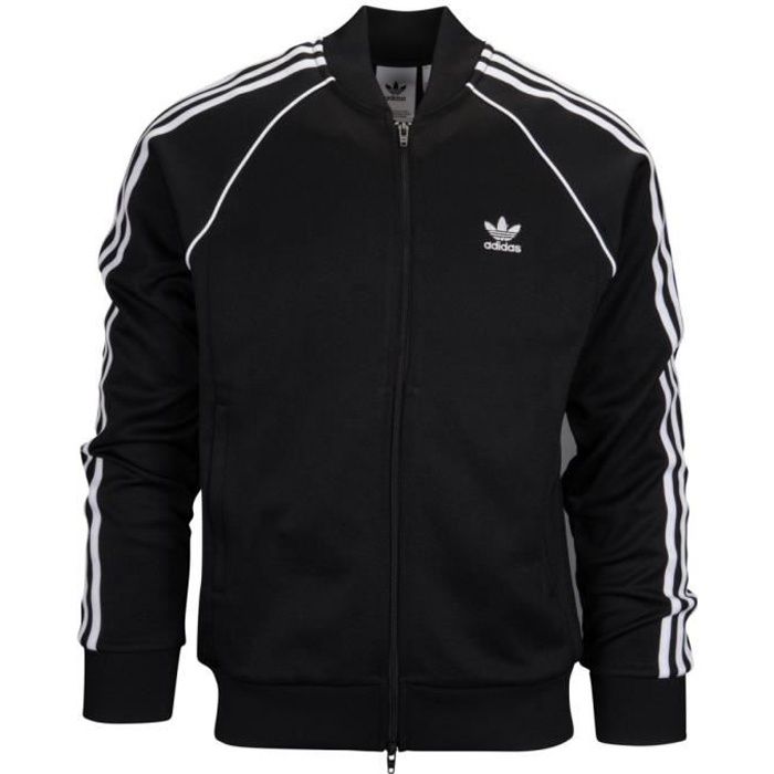 veste adidas blanche et bleu