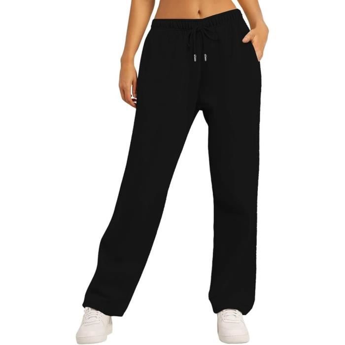  Femme Taille Élastique Confortable en Coton - Pantalon de Sport  avec Poches Spacieuses, Pantalon Femme Hiver Grande Taille, Chic et  Abordable (Color : Black, Size : S) : Clothing, Shoes & Jewelry