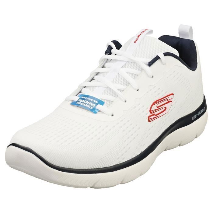 Skechers Baskets - Skechers - SUMMITS TORRE - Homme - Navet Blanc - Textile - Lacets