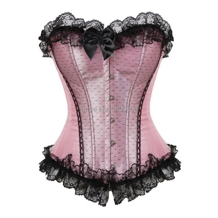Bustier femme,Corsets et Bustiers en dentelle,Sexy,6XL,Style Vintage