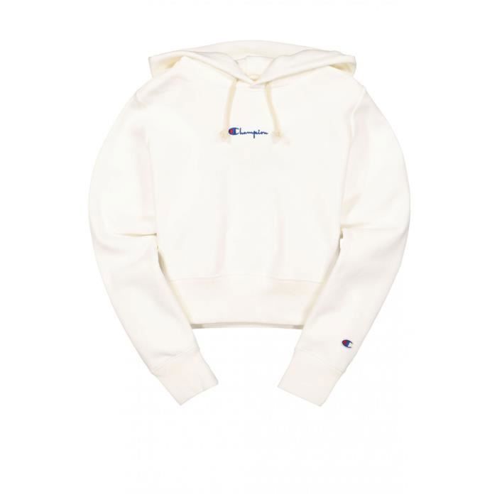 Chalk white champion hoodie deals