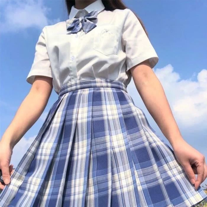 Jupe Courte Femmes Uniforme D coli re Pliss es Uniforme Scolaire jupe-courte-femmes-uniforme-d-coli-re-pliss-es-uniforme-scolaire