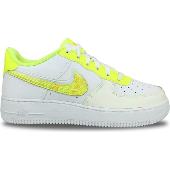 Air force one blanche et jaune femme on sale