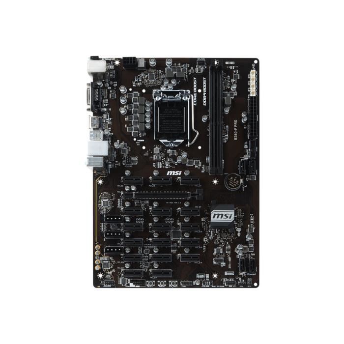 MSI B360-F PRO Carte-mère ATX Socket LGA1151 B360 USB 3.1 Gen 1 Gigabit LAN carte graphique embarquée (unité centrale requise)…