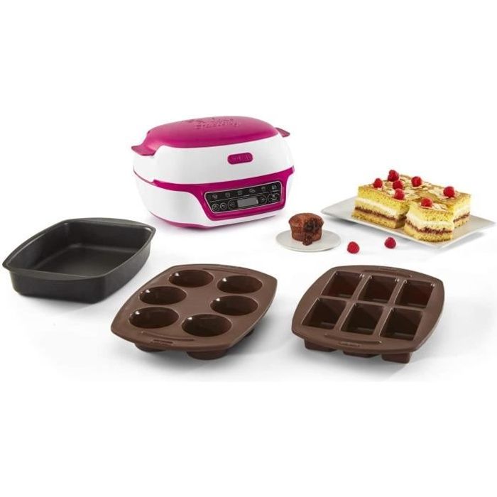 Tefal Cake Factory Intelligente à Gâteaux Appareil, Cuisson Conviviale, Pâtisserie, Machine à Pain, Muffins, 3 Inclus, 5 Programmes,