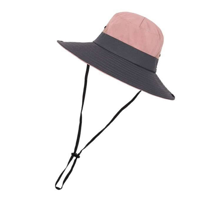 HAPEE Femme Capelines de Soleil Soleil R¨¦glable Coton Large Bord Visi¨¨re Et¨¦ Plage Voyage UPF UV
