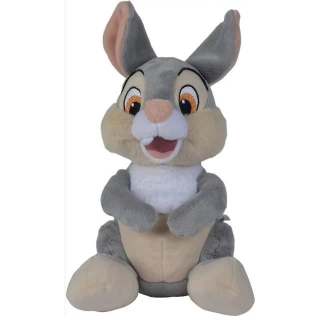 Peluche Disney Lapin Gris Panpan 19 Cm Set Doudou Enfant Avec 1 Carte offerte Collection Bambi