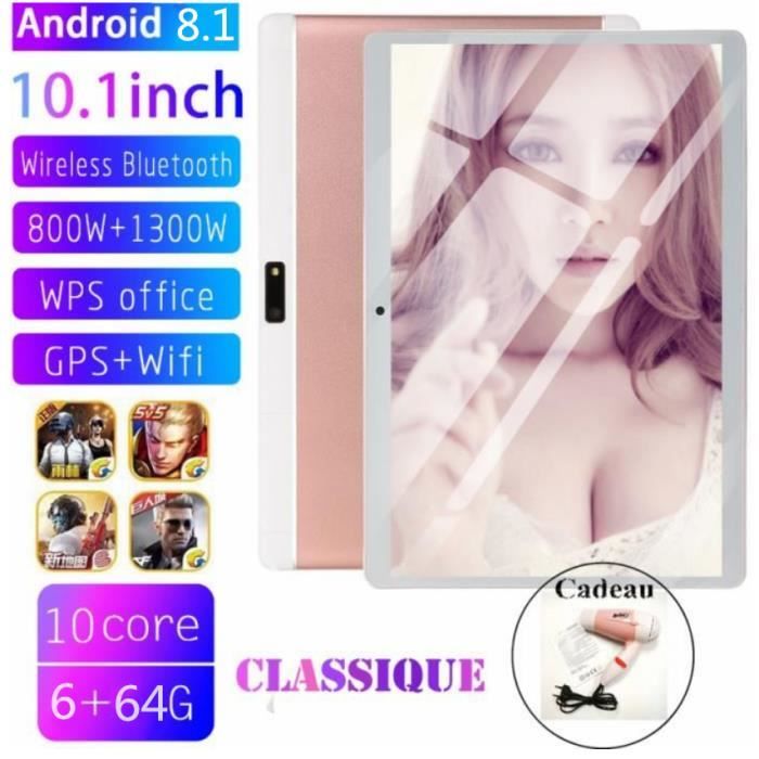 10.1 pouces Tablette PC 10 Core 6 GB RAM 64 GB