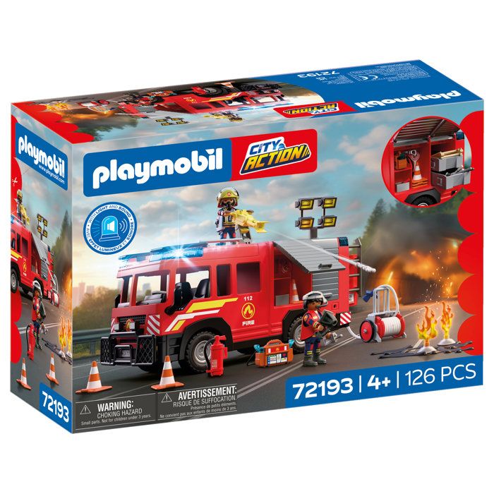 PLAYMOBIL City Action 72193 Camion VSAV de pompiers