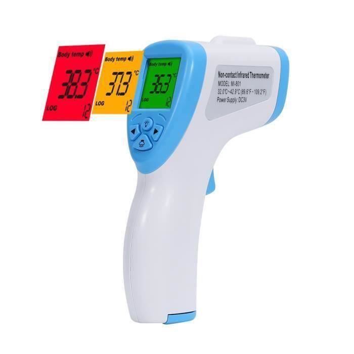 COOK-thermomètre professionnel médical frontal sans contact haute précision infrarouge adulte bébé avec alerte fièvre et auriculair