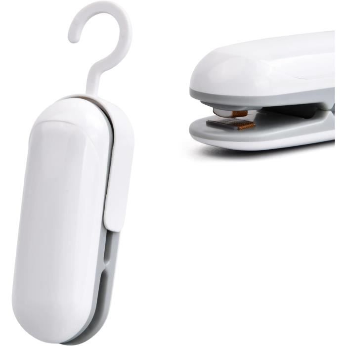 Mini Machine à Sceller Les Sachets - Pour Aliments, Vêtements, Hermétique - Portable, Facile à Utiliser, Matériau ABS