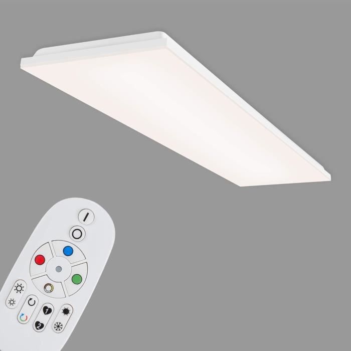OURLOVEII Plafonnier LED Smart 20W RGB Dimmable Ø30cm - Télécommande + App Smart Life