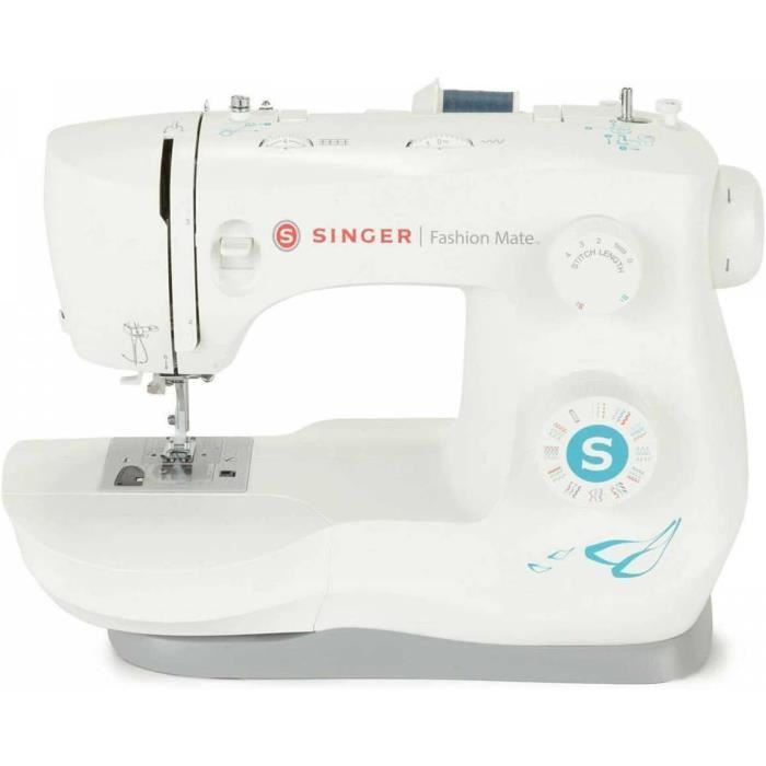 Singer Machine à coudre - Fashion Mate 3342 - Blanc - Boutonnière en 1 étape - Plastique
