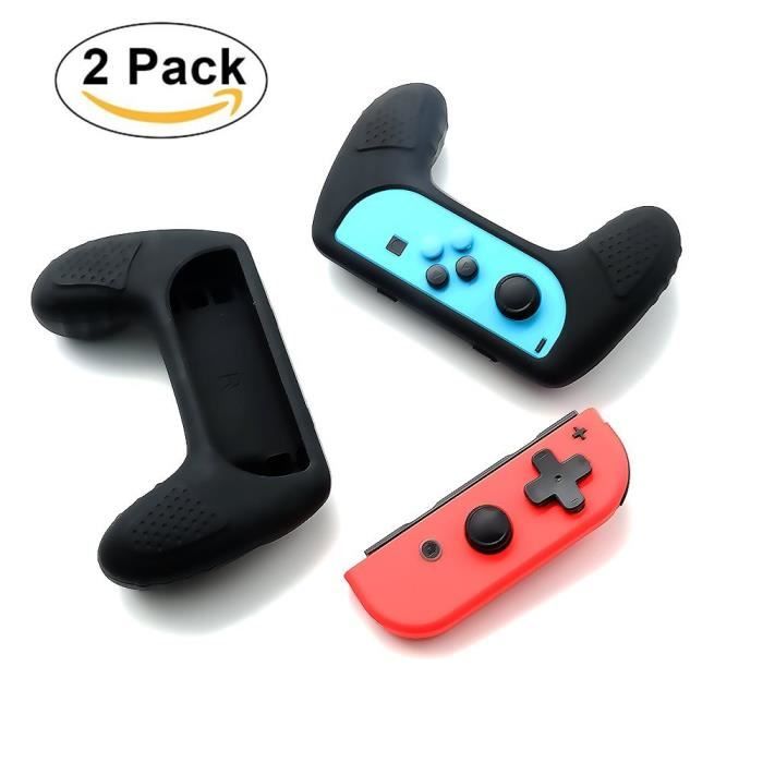 LAN - Manette De Jeu N-S Avec Manette Joy Con Noir En Abs Avec Manuel