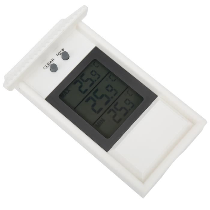 Meilleurs prix pour Thermomètre numérique extérieur SONEW - Blanc - Affichage de température ℃ / ℉ - Crochet