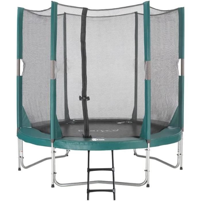 Filet De Sécurité Trampoline + Bords Rembourrés 244cm - Protection Enfants Anti-Chute | Kit Sécurité Jardin Jeu