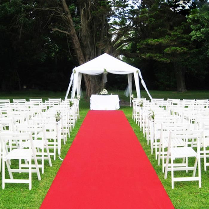 Neufu 12mx1m Tapis Rouge Intisse Mat Salle Mariage Cinema Film