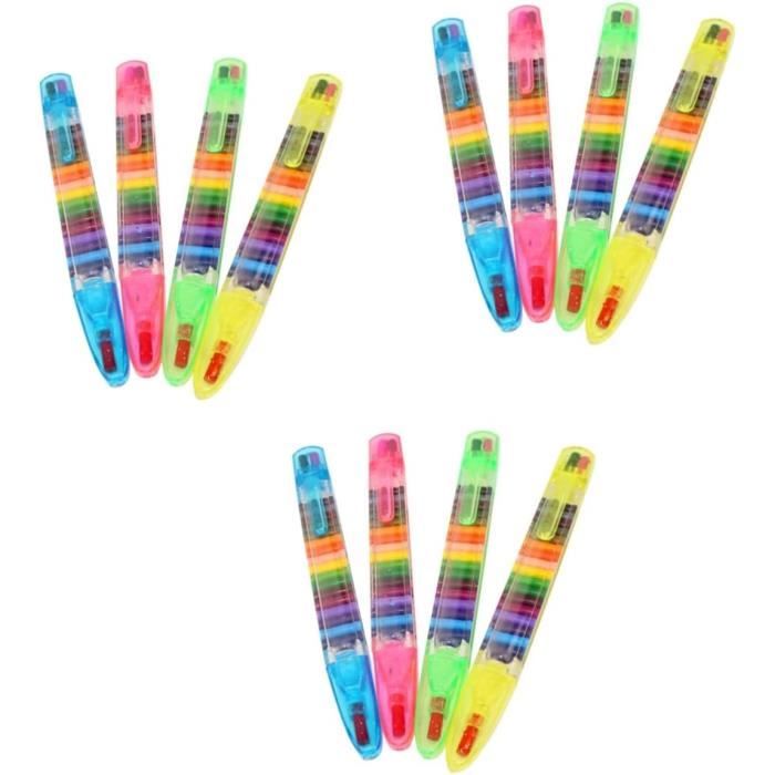 12 Pcs 20 Crayons Pastel Enfants École De Couleur Toxique Outils De Peinture Sûrs Non Graffiti
