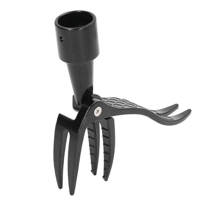 Lwuey Extracteur Mauvaises Herbes Jardin à 4 Griffes - Désherbeur Debout Sans Plier, Arracheur Efficace Avec Pied Pour Pelouse Et Jardin