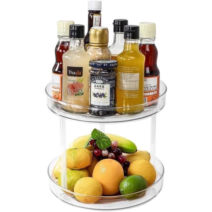 Lazy Susan Plateau Rotatif 2 Niveaux[H472] Cdiscount Maison