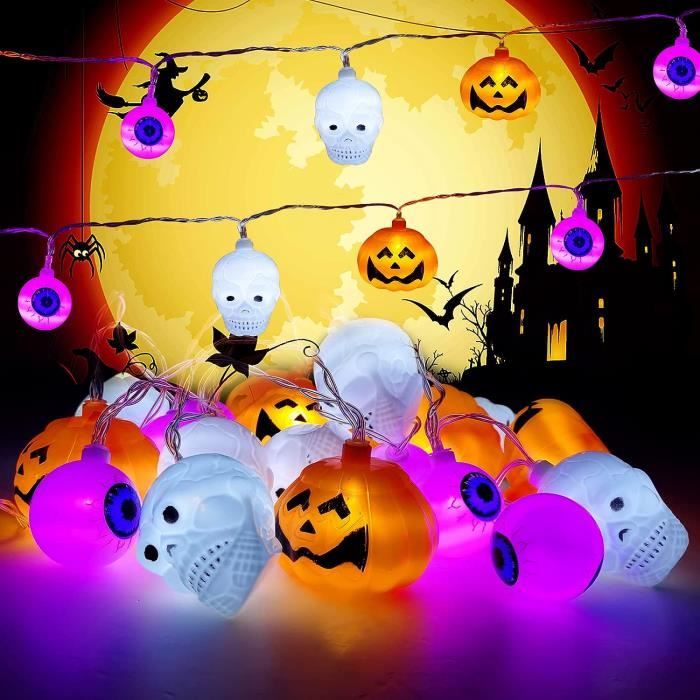 12 Jouets à Remonter Halloween - Citrouille, Fantôme, Œil - Pour Sacs à Bonbons Et Décorations