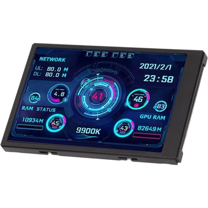 Mini Ecran Usb Mini Écran Ips Usb 3,5 Pouces Pour Moniteur Cpu Pc, Cpu Ram Hdd ...