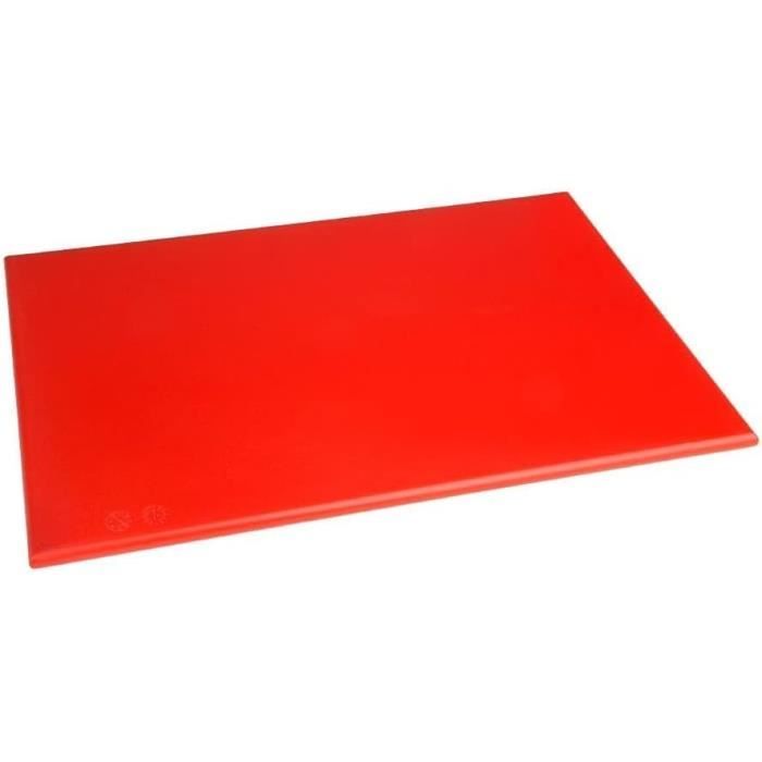 Planche à découper en polyéthylène haute densité Gastro M  rouge