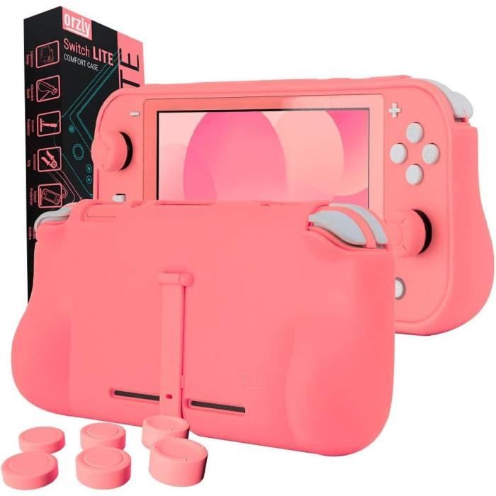 Coque Souple En Silicone Pour Nintendo Switch Lite - Noir - Protection Complète, Accès Aux Boutons