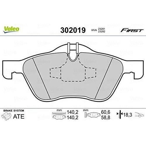Plaquette de frein gamme first Mini cooper 06.01> fr - VALEO - 302019