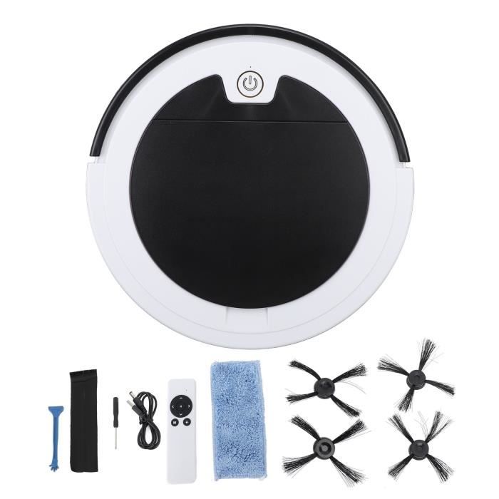 Robot Aspirateur 3 En 1 Rechargeable - Balayage Aspiration Et Nettoyage Intelligent Pour Sols Durs