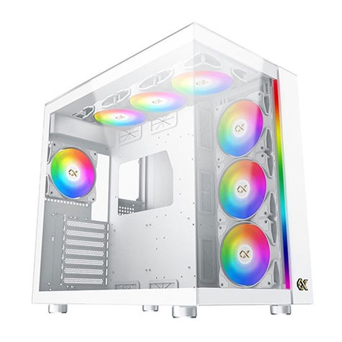 Boitier PC Moyen Tour E ATX Xigmatek Ultra RGB avec panneaux vitrés - vue 5