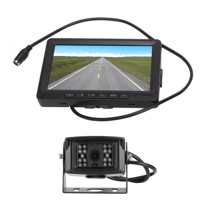 Système De Caméra De Recul De Véhicule 7 Pouces Moniteur D'affichage IR Vision Nocturne IP68
